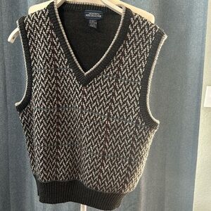 Vintage Mervyn's Boys Collection Sweater Vest Extra Large XL Gray
